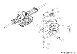 Cub Cadet Ersatzteile Rasentraktoren LT1 NS96 13AB77DF603 (2022) Getriebeträger, Halter Spannrolle