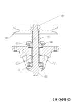 Cub Cadet Ersatzteile Rasentraktoren XT2 QS117 13AFA1TN603  (2022) Messerspindel 618-09258