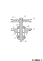 Cub Cadet Ersatzteile Zero Turn XZ5 L107 17BAEACS603 (2024) Messerspindel 618-09260