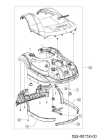 Ersatzteile Robomow Mähroboter RK2000 Typ: 22AKHAFB619  (2021) Karosserie, Verkleidung