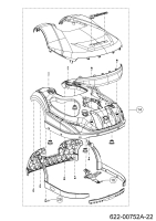 Ersatzteile Robomow Mähroboter RK1000 Typ: 22AKFAFB619  (2022) Karosserie, Verkleidung