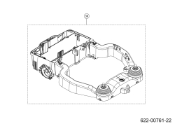 Ersatzteile Robomow Mähroboter RK1000 Typ: 22AKFAFB619  (2022) Fahrgestell, Rahmen