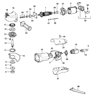 DEWALT Ersatzteile WINKELSCHLEIFER DW811 Typ: 1 - EU DE