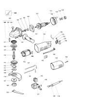 DEWALT Ersatzteile KLEINER WINKELSCHLEIFER DW817 Typ: 1 QS