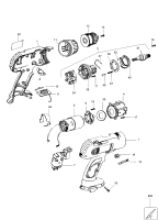 DEWALT Ersatzteile AKKU-BOHRMASCHINE DW952K Typ: 4 XJ