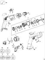 DEWALT Ersatzteile AKKU-BOHRMASCHINE DW996 Typ: 5 QW
