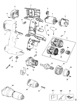 DEWALT Ersatzteile AKKU-BOHRMASCHINE DW980 Typ: 11 XJ