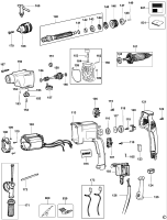 DEWALT Ersatzteile BOHRHAMMER DW515K Typ: 4 XJ