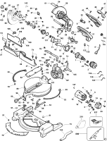 DEWALT Ersatzteile GEHRUNGSSÄGE DW705 Typ: 6 XJ