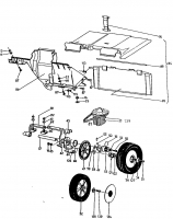 Ersatzteile WOLF-Garten Benzin Rasenmäher mit Antrieb 6.51 BA Typ: 6950580 Serie A  (2000) Getriebe, Räder 