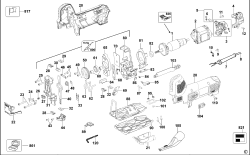 DEWALT Ersatzteile STICHSÄGE DW343K Typ: 2 QS