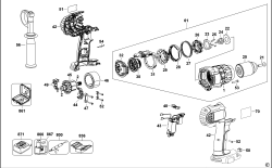 DEWALT Ersatzteile AKKU SCHRAUBER DCD960 Typ: 1 XJ
