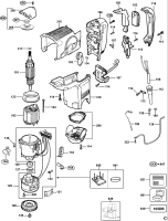DEWALT Ersatzteile DREHHAMMER D25551K Typ: 3 XJ