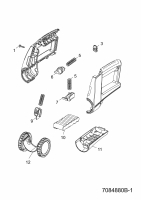 Ersatzteile WOLF-Garten Akku Schere Li-Ion Power 60 Typ: 7084880 Serie B  (2008) Batterie, Räder 