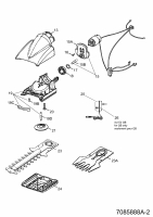 Ersatzteile WOLF-Garten Akku Schere Li-Ion Power 80 Typ: 7085888 Serie C  (2009) Getriebe, Ladegerät, Messer 