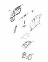 Ersatzteile WOLF-Garten Akku Schere Accu 100 Typ: 7086680 Serie B  (2007) Batterie, Räder 