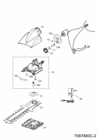 Ersatzteile WOLF-Garten Akku Schere Li-Ion Power BS 80 Typ: 7087880 Serie C  (2011) Drehkopf, Ladegerät, Messer 
