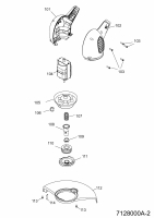 Ersatzteile WOLF-Garten Elektro Rasentrimmer GT 830 Typ: 7128003 Serie A  (2007) Elektromotor, Fadenspule 
