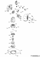 Ersatzteile WOLF-Garten Elektro Rasentrimmer GT 840 Typ: 7130000 Serie G  (2010) Elektromotor, Fadenspule 