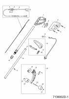 Ersatzteile WOLF-Garten Elektro Rasentrimmer GT 850 Typ: 7136002 Serie D  (2007) Holm 