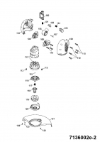 Ersatzteile WOLF-Garten Elektro Rasentrimmer GT 850 Typ: 7136002 Serie E  (2007) Elektromotor, Fadenspule 