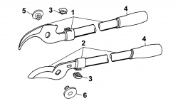 Ersatzteile WOLF-Garten Astschere RR-B Typ: 7259000  (2000) Grundgerät 