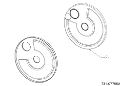 Cub Cadet Ersatzteile Motormäher mit Antrieb LM2 DR53s 12EBPQKC603 (2023) Radabdeckung