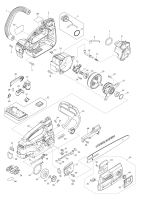 Makita Ersatzteile Akku-Kettensäge DUC254C