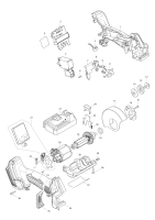 Makita Ersatzteile Akku-Winkelschleifer DMC300