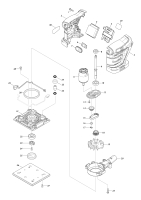 Makita Ersatzteile Akku-Schwingschleifer DBO480