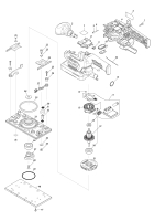 Makita Ersatzteile Akku-Schwingschleifer DBO382
