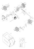 Makita Ersatzteile Akku-Rasenmäher DLM465