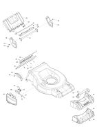 Makita Ersatzteile Akku-Rasenmäher DLM534