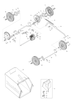 Makita Ersatzteile Akku-Rasenmäher DLM536