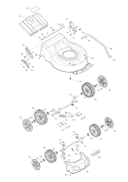 Makita Ersatzteile Akku-Rasenmäher DLM463