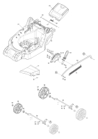 Makita Ersatzteile Akku-Rasenmäher DLM382