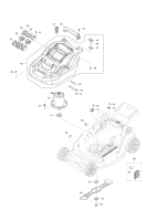 Makita Ersatzteile Akku-Rasenmäher DLM432
