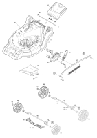 Makita Ersatzteile Akku-Rasenmäher DLM432