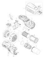 Makita Ersatzteile Akku-Staubsauger DCL281F