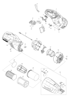 Makita Ersatzteile Akku-Staubsauger DCL283F