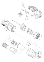 Makita Ersatzteile Akku-Staubsauger DCL284F
