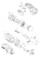 Makita Ersatzteile Akku-Staubsauger DCL286F