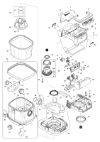 Makita Ersatzteile Akku-Staubsauger DVC150L