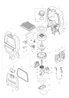 Makita Ersatzteile Akku-Rucksackstaubsauger DVC261