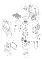 Makita Ersatzteile Akku-Rucksackstaubsauger DVC265