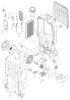 Makita Ersatzteile Akku-Rucksackstaubsauger DVC665