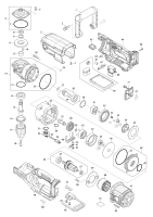 Makita Ersatzteile Akku-Winkelbohrmaschine DA001G