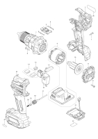 Makita Ersatzteile Akku-Schlagbohrschrauber HP001G