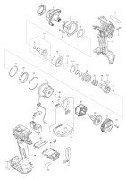 Makita Ersatzteile Akku-Schlagschrauber TW004G