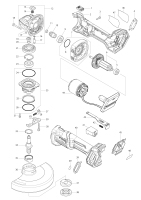 Makita Ersatzteile Akku-Winkelschleifer GA035G